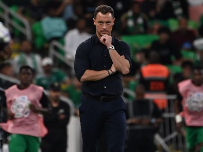 ماتياس يايسله مدرب الأهلي في لقاء الاتحاد بالدوري السعودي - 6 مارس 2026 - X/@aawsat_spt