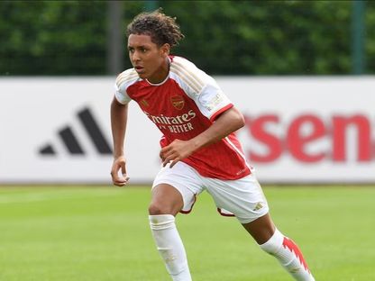 المصري كامرون إسماعيل لاعب أرسنال الإنجليزي - www.arsenal.com