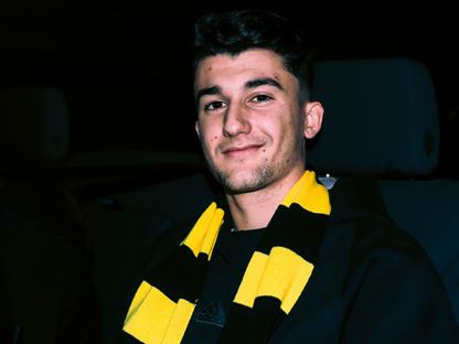 أوناي هيرنانديز أثناء وصوله إلى مدينة جدّة السعودية - 2 فبراير 2025 - X/ittihad
