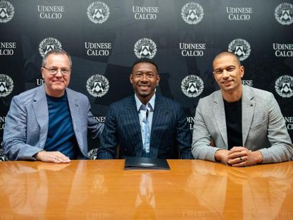 دافيد ألابا بعد انضمامه إلى أودينيزي - 24 سبتمبر 2026 - udinese.it