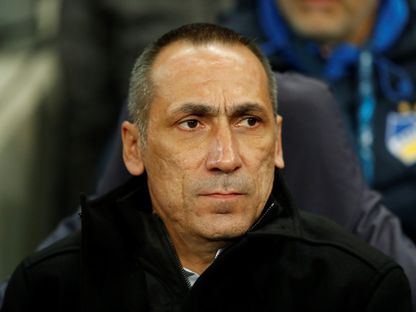 جورجيوس دونيس خلال مباراة أبويل نيقوسيا وتوتنهام بدوري أبطال أوروبا - 6 ديسمبر 2017 - Reuters
