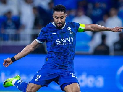 سالم الدوسري قائد الهلال السعودي في مواجهة غوانغجو إف سي بدوري أبطال آسيا للنخبة - 25 أبريل 2025 - X/Alhilal_EN