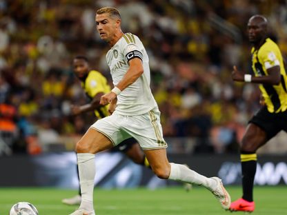 النجم البرتغالي كريستيانو رونالدو مهاجم النصر خلال مواجهة الاتحاد في دوري روشن السعودي - 5 سبتمبر 2026 - @AlNassrFC
