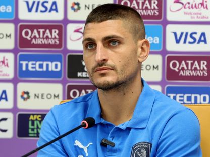 ماركو فيراتي خلال مؤتمر صحفي قبل مباراة الدحيل والاتحاد بدوري أبطال آسيا للنخبة - 25 نوفمبر 2025 - X/DuhailSC