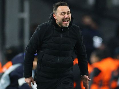 روبرتو دي زيربي خلال مباراة أولمبيك مارسيليا وليفربول بدوري أبطال أوروبا - 21 يناير 2026 - Reuters