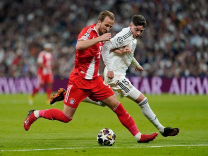 هاري كين وفيديريكو فالفيردي خلال مباراة ريال مدريد وبايرن ميونيخ بدوري أبطال أوروبا - 7 أبريل 2026 - Reuters
