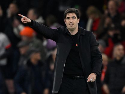 أندوني إيراولا مدرب بورنموث خلال مواجهة مانشستر سيتي في الدوري الإنجليزي - 2 نوفمبر 2024 - Reuters