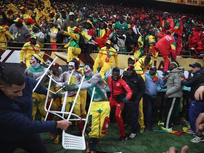 شغب خلال نهائي كأس أمم إفريقيا بين المغرب والسنغال - 18 يناير 2026 - REUTERS