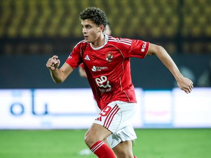 حمزة عبد الكريم مهاجم الأهلي خلال لقاء وي بكأس مصر - 27 ديسمبر 2025 - x/ahlyegypt