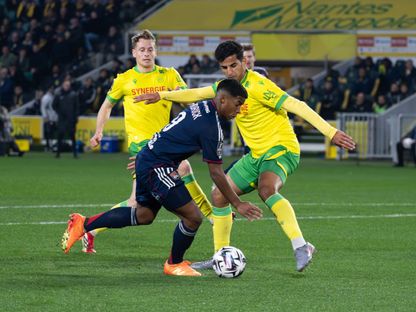 إندريك خلال مباراة نانت وأولمبيك ليون بالدوري الفرنسي - 7 فبراير 2026 - X/OL