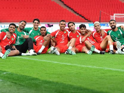 نجوم منتخب المغرب قبل مواجهة الغابون بتصفيات كأس أمم إفريقيا - 25 سبتمبر 2026 - X@EnMaroc