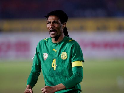 ريغوبرت سونغ خلال مباراة بين الكاميرون وكوت ديفوار في ربع نهائي كأس أمم إفريقيا - 4 فبراير 2006 - Action Images / Alex Morton