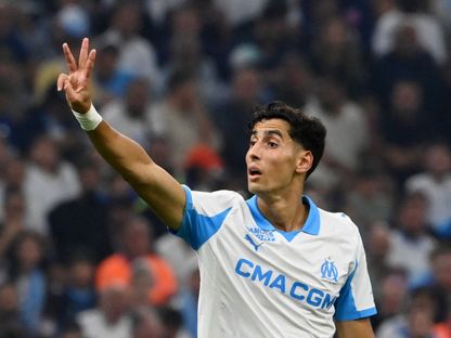 المغربي نايف أكرد من مباراة أولمبيك مارسيليا وباريس سان جيرمان من الدوري الفرنسي - 22 سبتمبر 2025 - Reuters