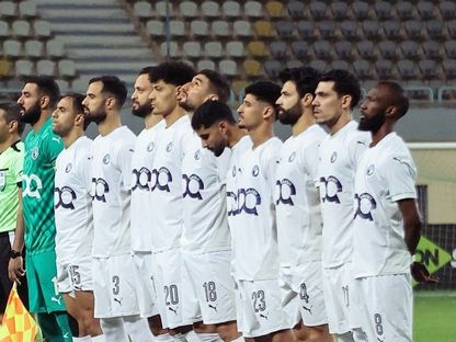 لاعبو بيراميدز قبل مواجهة الزمالك بالدوري المصري - 13 مايو 2025 - X/@Pyramids FC