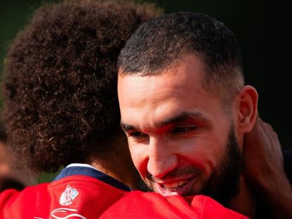 الدولي الجزائري نبيل بن طالب لاعب نادي ليل الفرنسي - 13 فبراير 2025 - X/@losclive