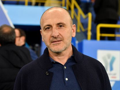 بييرو أوسيليو المدير الرياضي لإنتر ميلان قبل مواجهة الغريم ميلان في نهائي السوبر الإيطالي بالسعودية - 6 يناير 2025 - Reuters