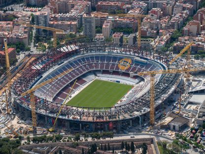ملعب "كامب نو" خلال تحديثه - 16 يونيو 2025 - X/@FCBarcelona