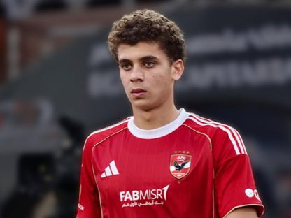 حمزة عبد الكريم مهاجم النادي الأهلي في مباراة كأس الرابطة المصرية أمام المقاولون العرب - 30 ديسمبر 2025 - alahly/x