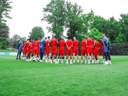 تدريبات الوداد الرياضي المغربي قبل مواجهة مانشستر سيتي الإنجليزي في كأس العالم للأندية - 15 يونيو 2025 - X/@WACofficiel