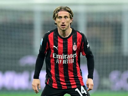 لوكا مودريتش من مباراة ميلان ولاتسيو بالدوري الإيطالي - 29 نوفمبر 2025 - Reuters