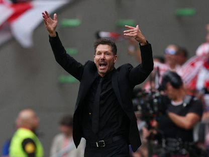 دييغو سيميوني من مباراة أتلتيكو مدريد وريال مدريد بالدوري الإسباني - 27 سبتمبر 2025 - Reuters