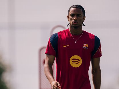 أليخاندرو بالدي من تدريبات برشلونة - 28 يوليو 2026 - X/FCBarcelona_es