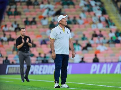 روزيكول بيردييف مدرب ناساف قرشي خلال مواجهة الأهلي بدوري أبطال آسيا للنخبة - 15 سبتمبر 2025 - X/aawsat_spt