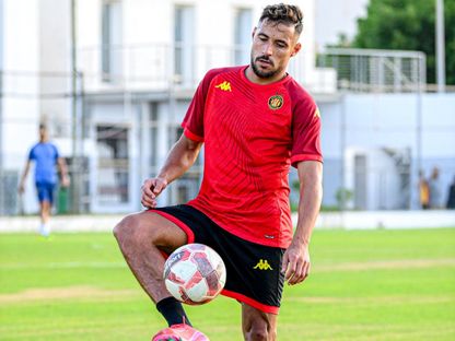 يوسف بلايلي نجم الترجي الرياضي التونسي في التدريب - 29 يوليو 2025 - FB/@Espérance Sportive de Tunis