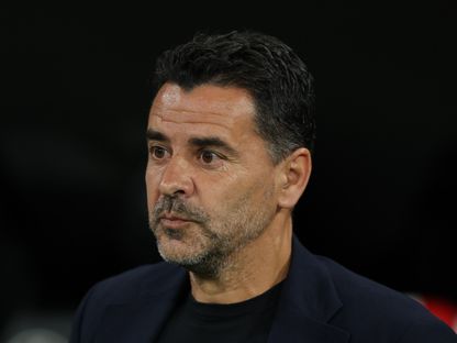 ميشيل مدرب جيرونا خلال مباراة فريقه ضد ريال مدريد بالدوري الإسباني - 10 أبريل 2026 - Reuters