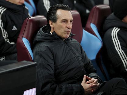 مدرب أستون فيلا أوناي إيمري قبل مباراة ضد سالزبورغ في الدوري الأوروبي - 29 يناير 2026 - REUTERS