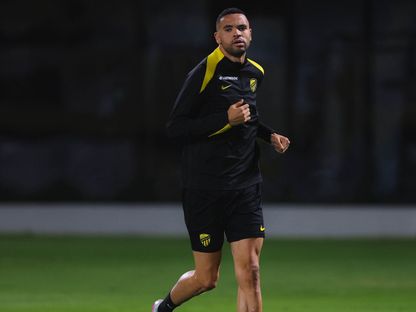 يوسف النصيري لاعب الاتحاد في حصة تدريبية - 25 فبراير 2026 - X/@@ittihad