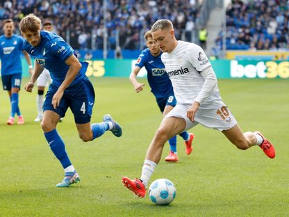 الدولي الألماني فلوريان فيرتز لاعب باير ليفركوزن خلال مواجهة هوفنهايم في الدوري الألماني - 14 سبتمبر 2024 - REUTERS