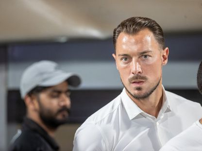 ماتياس يايسله مدرب الأهلي في مباراة الاتفاق بالدوري السعودي - 12 سبتمبر 2025 - X/@aawsat_spt