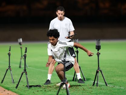 أحد مواهب أكاديمية مهد الرياضية خلال تدريب - 4 يونيو 2026 - X/@@MahdAcademy