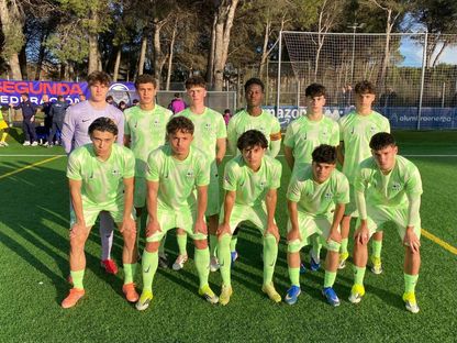 حمزة عبد الكريم ضمن تشكيلة فريق برشلونة للناشئين بلقاء هويسكا - 8 مارس 2026 - X@FCBmasia