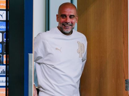 بيب غوارديولا مدرب مانشستر سيتي في مؤتمر صحفي قبل مواجهة أرسنال - 17 أبريل 2026 - X@ManCity