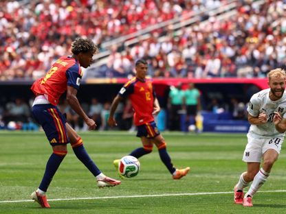 لامين يامال يتألق في مباراة إسبانيا والنمسا بدور ال32 من كأس العالم - 2 يوليو 2026 - reuters