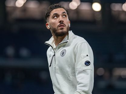 ريان شرقي بملعب "سانتياغو برنابيو" قبل مواجهة ريال مدريد ومانشستر سيتي بدوري أبطال أوروبا - 10 ديسمبر 2025 - x/ManCity