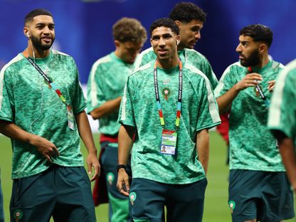 لاعبو المغرب قبل مواجهة هايتي في كأس العالم - 24 يونيو 2026 - Reuters
