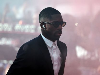 عثمان ديمبيلي لاعب باريس سان جيرمان يصل إلى الملعب قبل مواجهة بايرن ميونيخ في دوري أبطال أوروبا - 28 أبريل 2026 - Reuters