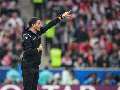 جمال سلامي مدرب الأردن في مباراة المغرب بنهائي كأس العرب - 18 ديسمبر 2025 - FB/@Jordan Football Association