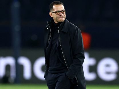 ليام روسينيور مدرب تشيلسي بعد الخسارة أمام باريس سان جيرمان في دوري أبطال أوروبا - 11 مارس 2026 - Reuters