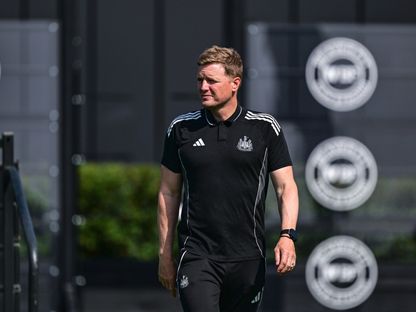 إيدي هاو خلا تدريب لنيوكاسل يونايتد - 15 أغسطس 2025 - X/@NUFC