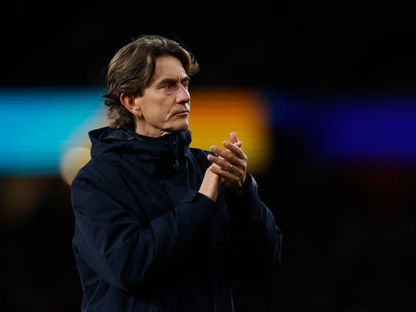 توماس فرانك مدرب توتنهام بعد مباراة أرسنال في الدوري الإنجليزي - 23 نوفمبر 2025 - Action Images via Reuters