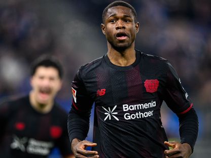 كريستيان كوفان لاعب باير ليفركوزن يحتفل بهدفه في مرمى هامبورغ بالدوري الألماني - 4 مارس 2026 - X/@bayer04_en