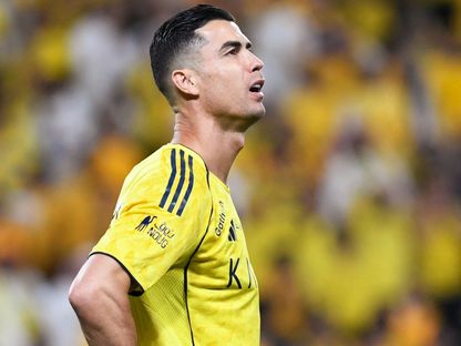 كريستيانو رونالدو خلال مباراة النصر والاتفاق بالدوري السعودي - 15 أبريل 2026 - Reuters