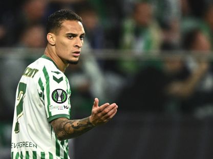 أنتوني خلال نهائي دوري المؤتمر الأوروبي بين ريال بيتيس وتشيلسي - 1 مايو 2025 - Reuters