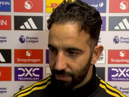 روبن أموريم في حديثه مع بي بي سي بعد فوز مانشستر يونايتد أمام برايتون بالدوري الإنجليزي - 25 أكتوبر 2025 - BBC