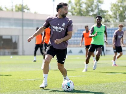 داني كارفاخال خلال تدريب لريال مدريد - 22 مايو 2026 - realmadrid.com