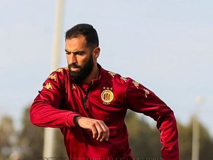 ياسين مرياح لاعب الترجي الرياضي التونسي خلال حصة تدريبية- 10 مايو 2024 - Fb/@Espérance Sportive de Tunis